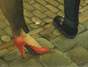 Niet of onleesbaar gesigneerd - Olieverf op doek , Op een gracht in Amsterdam – ingelijst - 1958 kopen? Bied vanaf 1!