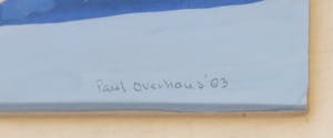 Buy Paul Overhaus - Gemengde techniek met gouache, Branding - Ingelijst? Bid from 50!