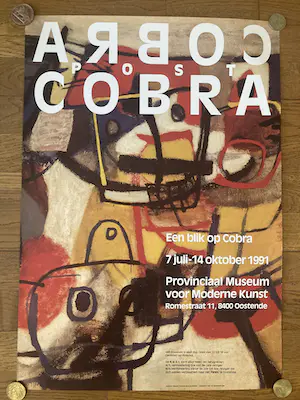 Niet of onleesbaar gesigneerd - Verzameling tentoonstellingsaffiches PMMK museum (11 x Corneille, Bogart, ...) kopen? Bied vanaf 1!