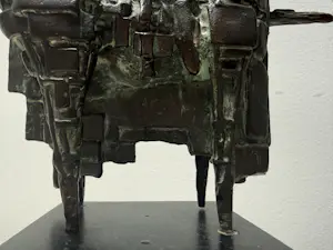 Eric Claus - bronzen sculptuur | 'De wachter' | 1983 kopen? Bied vanaf 500!