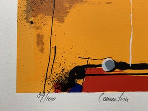 Theo Koster - kleurenzeefdruk - 'Connection' - 2000 kopen? Bied vanaf 50!