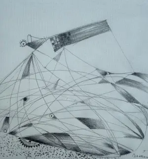 Theo Beerendonk - Potloodtekening op papier | '27 juli 1972 | 1972 kopen? Bied vanaf 60!