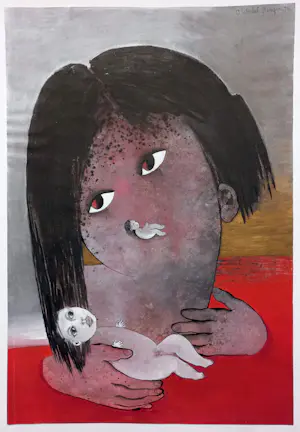 Ans Wortel - Onuitsprekelijk lief, gouache (groot) kopen? Bied vanaf 375!