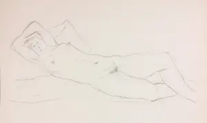 Janus Nuiten - Verschillende technieken, Lot van 40 schetsen van figuren kopen? Bied vanaf 100!