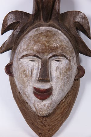 Tsogho - Houten masker met gestyleerde vogels kopen? Bied vanaf 1!