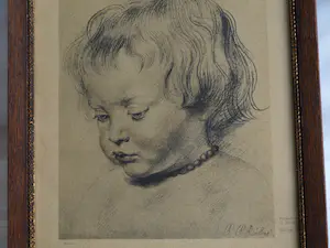 Peter Paul Rubens - Ingelijste prent, “Portret van zijn zoon Nicolas” kopen? Bied vanaf 1!
