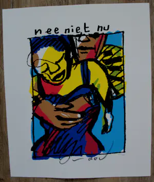 Herman Brood - Zeefdruk: Nee niet nu kopen? Bied vanaf 399!