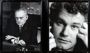 Paul Huf - Foto, lot van twee los ingelijste portretten van Willem Drees en Adriaan van Dis kopen? Bied vanaf 1!