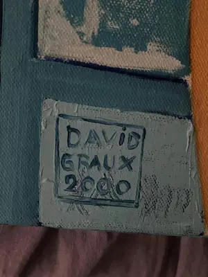 David Graux - Groot panorama werk met oosterse symboliek (115x60 cm) - 3D Canvas kopen? Bied vanaf 500!