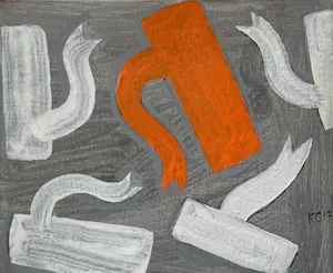 Klaas Gubbels - Oranje met witte kannen kopen? Bied vanaf 1100!