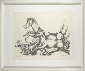 Ossip Zadkine - Litho, Zonder titel - Ingelijst kopen? Bied vanaf 100!