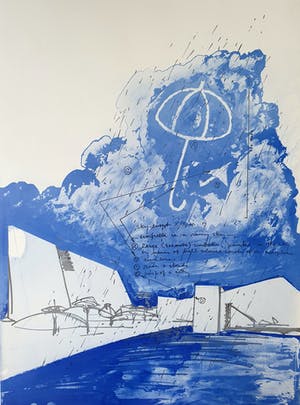 Pieter Engels - 'Sky Event' (1972) - Prent 190 kopen? Bied vanaf 55!