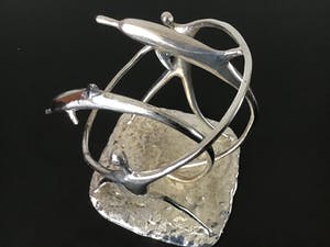 Corry Ammerlaan - Verzilverde Dolfijnen. kopen? Bied vanaf 1!