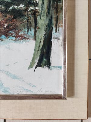 Jo Schrijnder - Everzwijn in besneeuwd bos kopen? Bied vanaf 275!