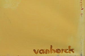 Hans Vanhorck - Olieverf op doek, Abstract with arch (Zeer groot) kopen? Bied vanaf 650!