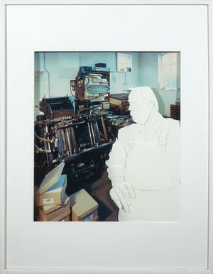 Niet of onleesbaar gesigneerd - Foto en collage, Papierwerker - Ingelijst kopen? Bied vanaf 10!