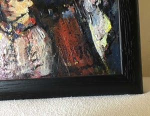 Reinald van den Steene - Vrouw met kind , olieverf op karton kopen? Bied vanaf 125!