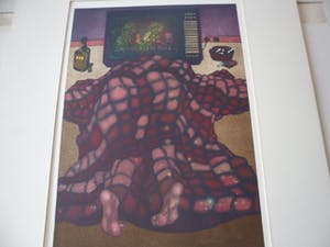 Helen van der Deen - Ets/Aquatint, Serie "van uit mijn slaapzak gezien IX". kopen? Bied vanaf 30!
