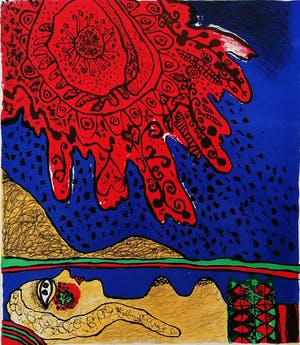 Corneille - Femme et Soleil 1973 kopen? Bied vanaf 199!