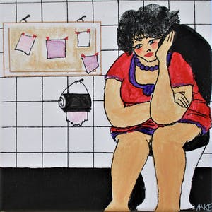 Anke Peddemors - kunst voor in het kleinste kamertje, Marjolein kopen? Bied vanaf 17!