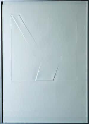 Harry van Kuyk - Reliëfdruk, Zonder titel - Ingelijst verkocht voor € 100!