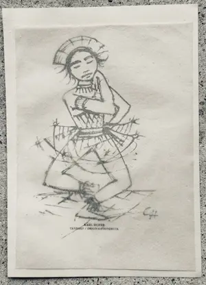 Karl Hofer - Javanische Tänzerin. Original-Lithografie,1921 kopen? Bied vanaf 2500!