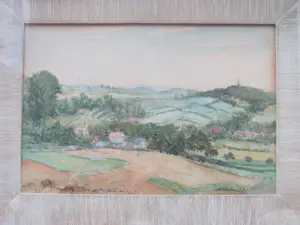 Anton van der Vet - landschap te Zuid Limburg kopen? Bied vanaf 50!