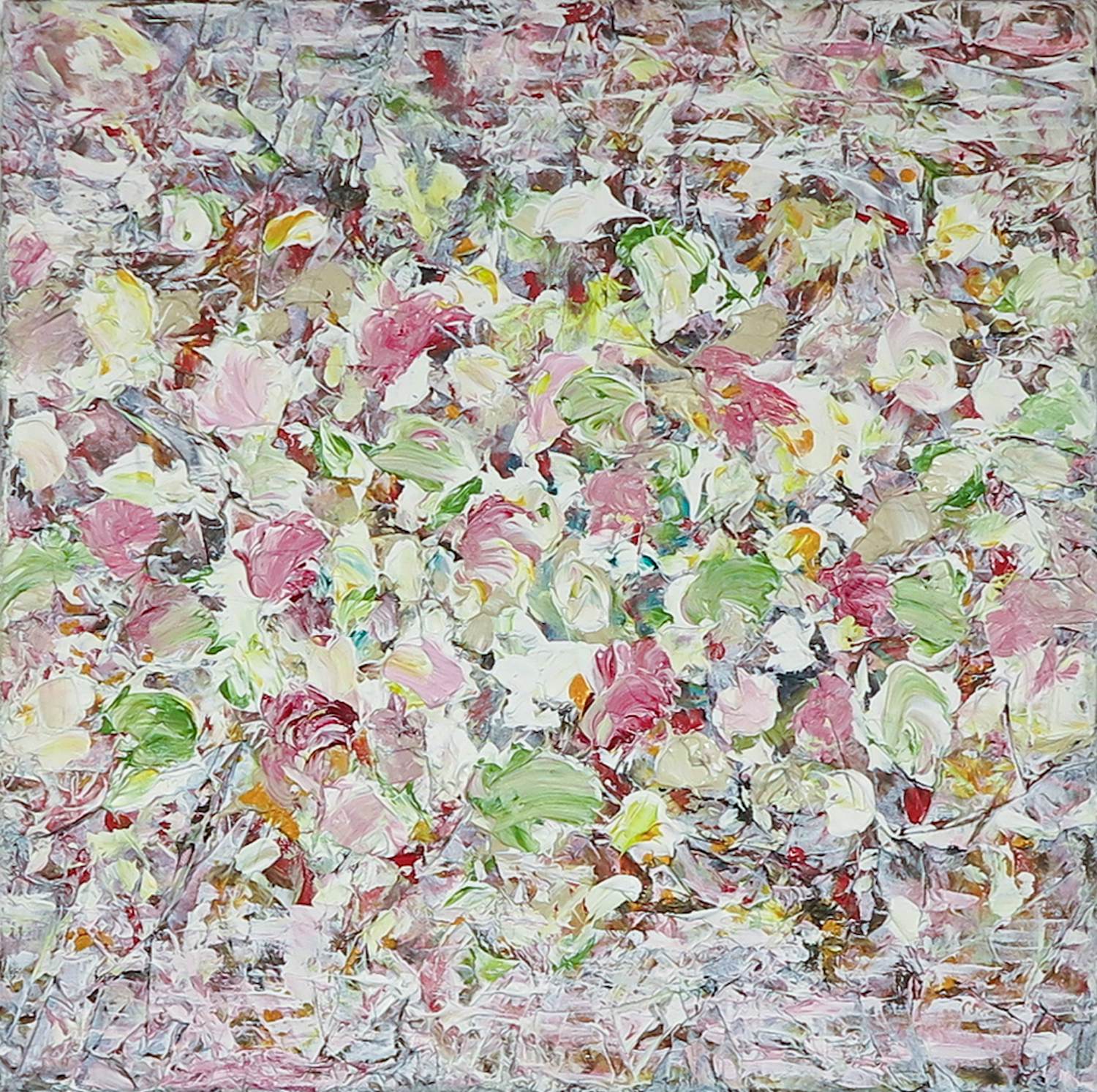 Helen Nieuwendijk - Schilderij met reliëf, Zomer veld verkocht voor € 50!