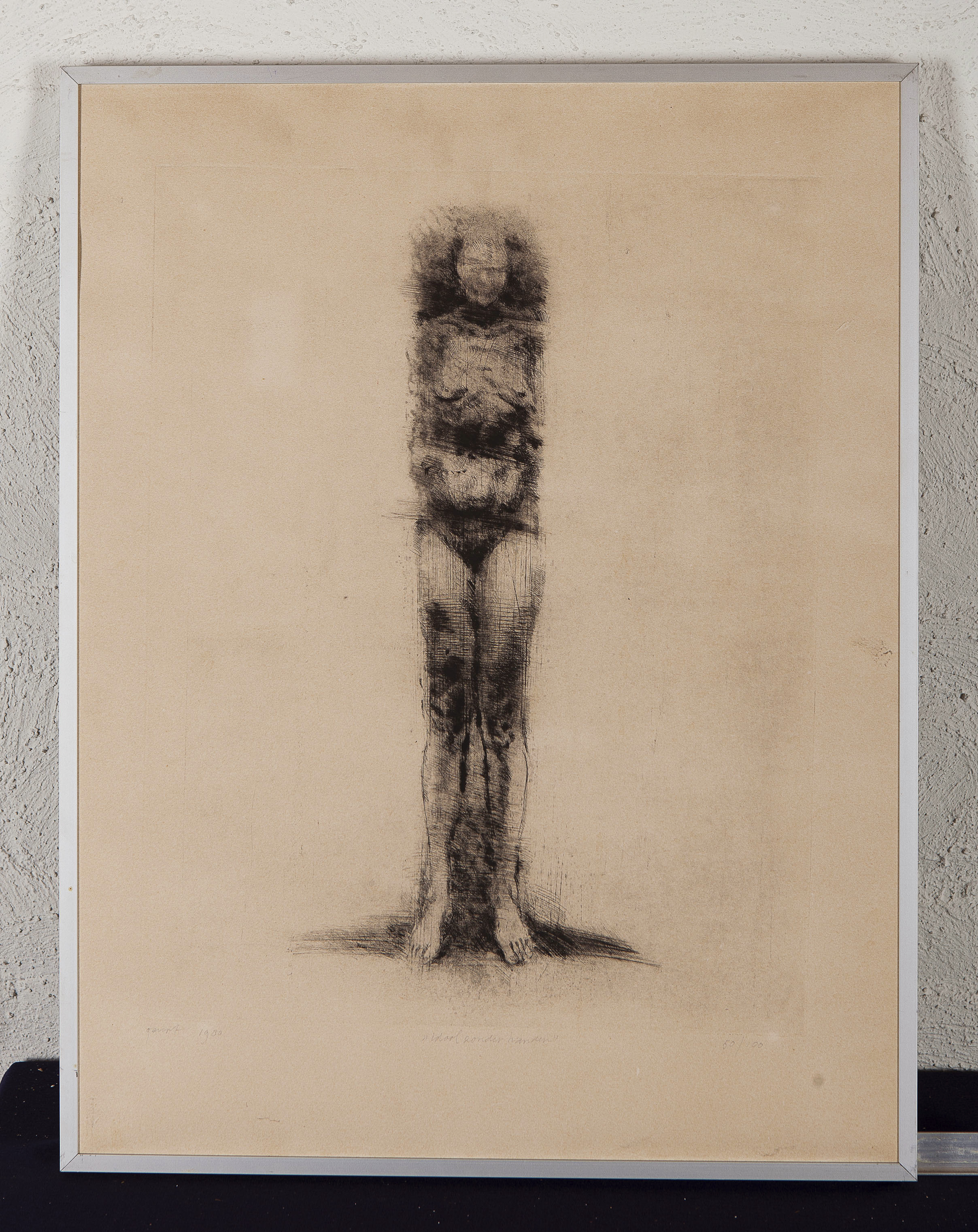 Geurt van Dijk - Idool zonder handen - Ets op papier - Gesigneerd l.o. - Oplage 50/100  kopen? Bied vanaf 10!