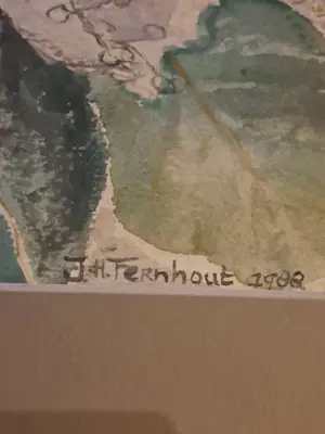 Joanna Hermine Fernhout - Originele aquarel Bloemenstilleven kopen? Bied vanaf 105!