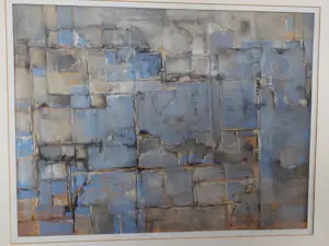 AcheterJan Miechels - blauwe muur (uniek werk) + boek Het andere kijken van Koos Tuitjer? Enchérissez de 32!
