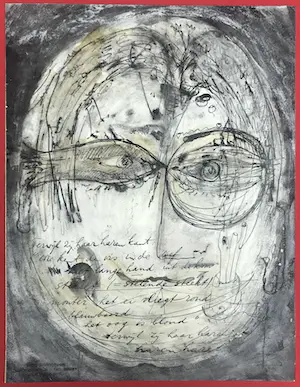 Nico Verhoeven - Unieke aquarel, gemengde techniek - "Terwijl ze haar haren kamt..." kopen? Bied vanaf 1!