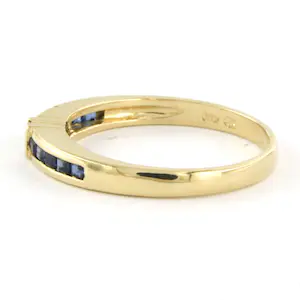 14k geelgouden ring met saffier en diamant - rm 17.75 kopen? Bied vanaf 135!