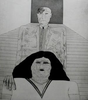 Kees Spermon - ets/aquatint: Permanent wave - 1968 kopen? Bied vanaf 1!