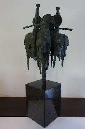 Brons (Onbekend) - "Toernooiridders " in brons TOPBEELD! kopen? Bied vanaf 450!