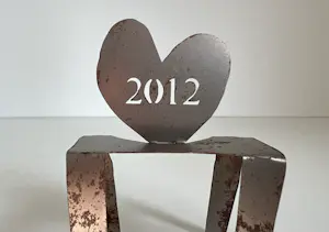 Klaas Gubbels - Stalen sculptuur | 'Nieuwjaarswens 2013' kopen? Bied vanaf 20!