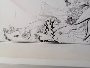 Victor Linford - Surrealistische compositie Zeefdruk 60/150 Handgesigneerd kopen? Bied vanaf 30!