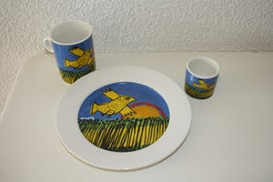 Niet of onleesbaar gesigneerd - Ontbijtset Corneille 2x kopen? Bied vanaf 10!