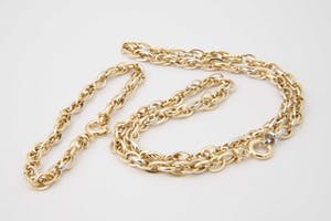 2541 - 14 Krt - Fraaie SET (collier & armband) Bicolor-gouden Prince of Wales kopen? Bied vanaf 670!