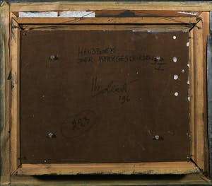 Jan Bollaert - Gemengde techniek op papier, Handboek der kerkgeschiedenis - Ingelijst kopen? Bied vanaf 1!