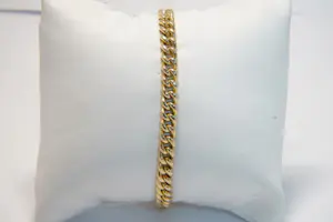 09 - Unisex massief 14 Krt geel-gouden armband - gourmette schakel - ZWAAR! kopen? Bied vanaf 1480!