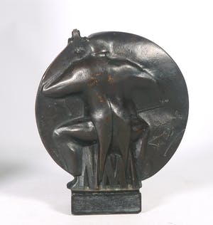 Pieter Moerenhout - Bronzen penning, Cellist (Groot) kopen? Bied vanaf 200!