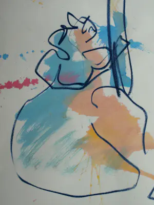 Anton Heyboer - Acryl en pastel , 2 Vrouwen & het Dier – 107 x 79 cm. kopen? Bied vanaf 150!