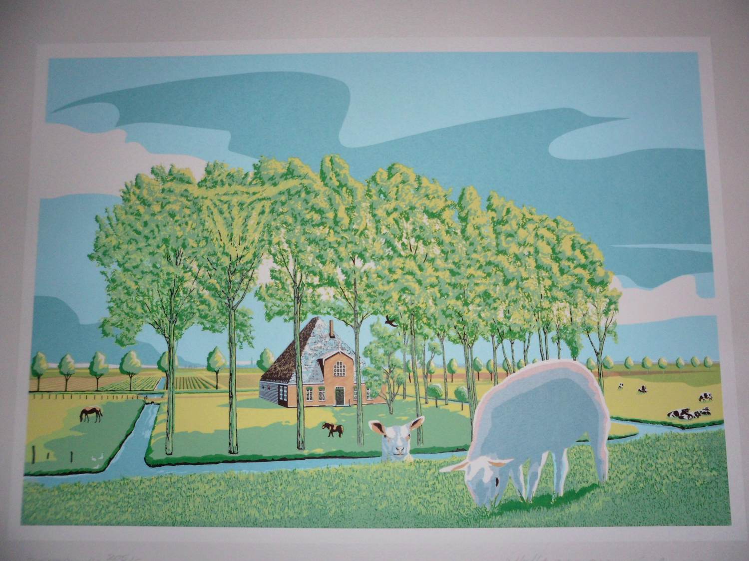 Marcus van Hoorn - Zeefdruk, Titel, "Hollandse Pyramide" kopen? Bied vanaf 30!