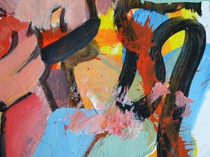 Peter Klashorst - Acrylverf op papier – Abstract 1 - 2016 kopen? Bied vanaf 35!