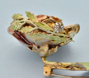 1950s Vintage Flower Brooch kopen? Bied vanaf 150!