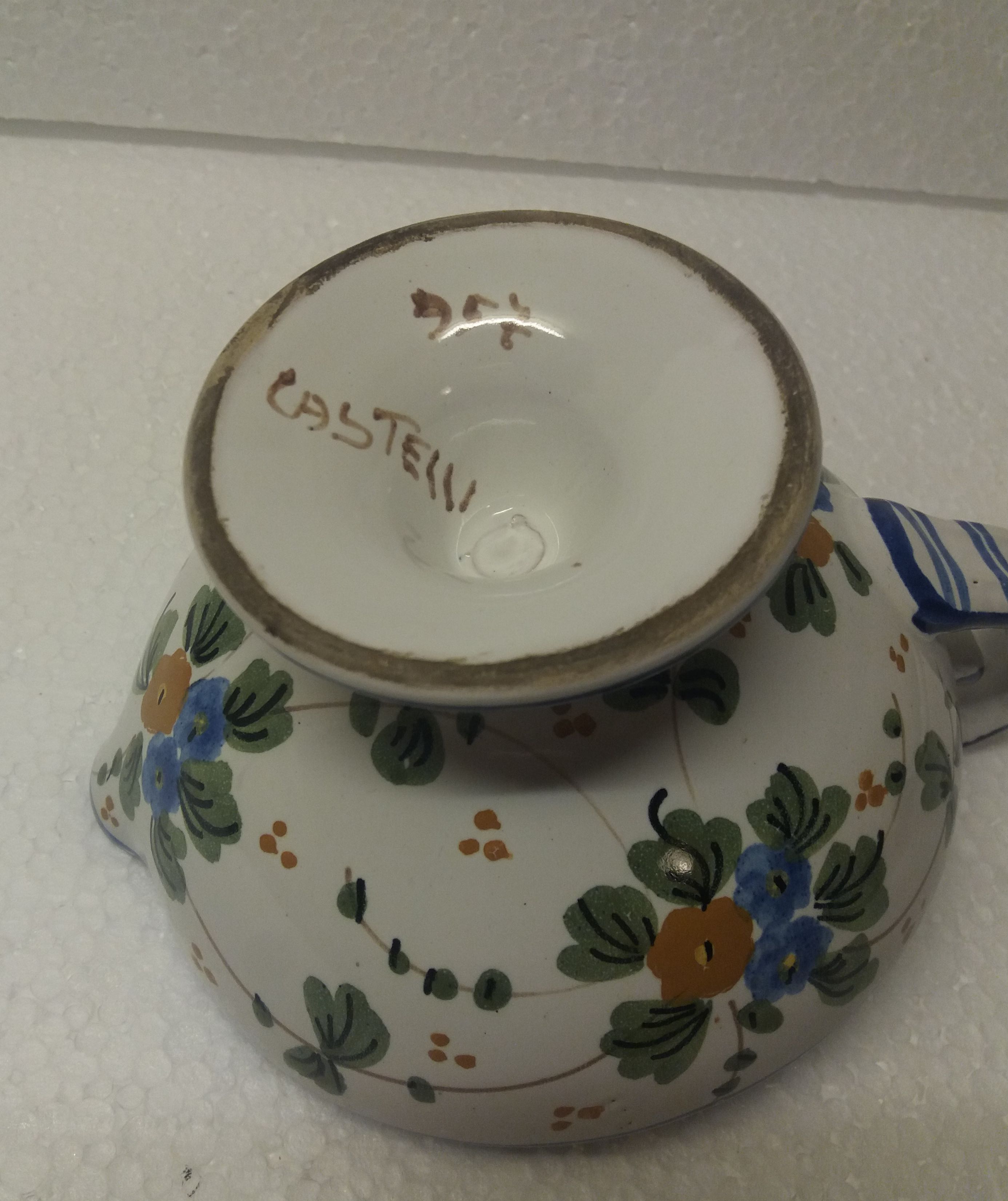 Niet of onleesbaar gesigneerd - Vintage keramische kandelaar houder Castein kopen? Bied vanaf 1!