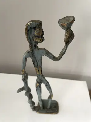 Brons (Onbekend) - Asklepios god van de geneeskunde kopen? Bied vanaf 20!