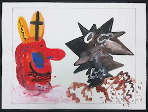 Anton Martineau - Gouache, Zonder titel kopen? Bied vanaf 1!