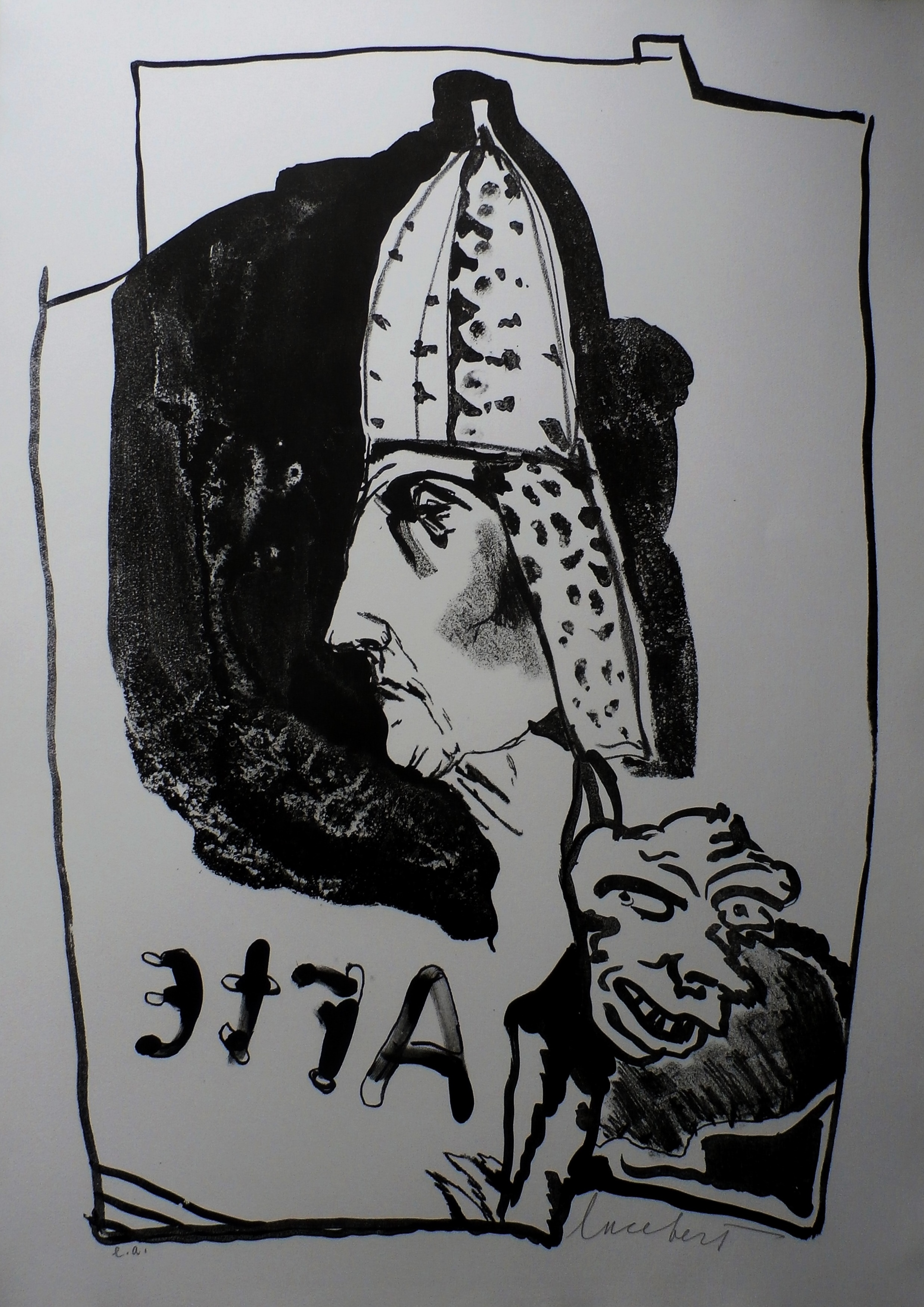 Lucebert - litho: Arte - 1994 verkocht voor € 199!